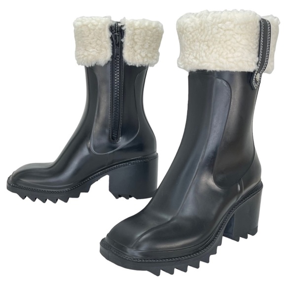 International Concepts Eddie2 Black PVC Heavy Duty Womens Rain Boots Size 6M - Picture 9 of 12